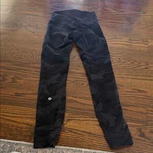 Lululemon Black Camouflage Leggings